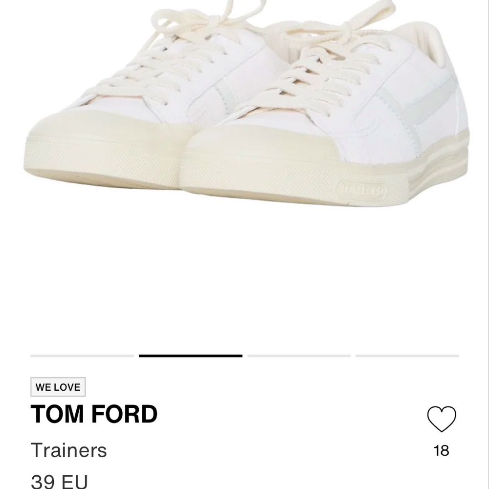Tom Ford Classic White Sneakers